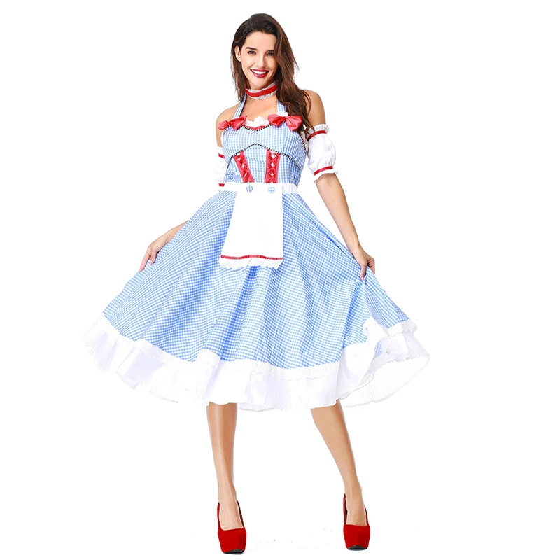 Женский костюм Дороти и Канзас для взрослых на Хэллоуин волшебника из страны Оз