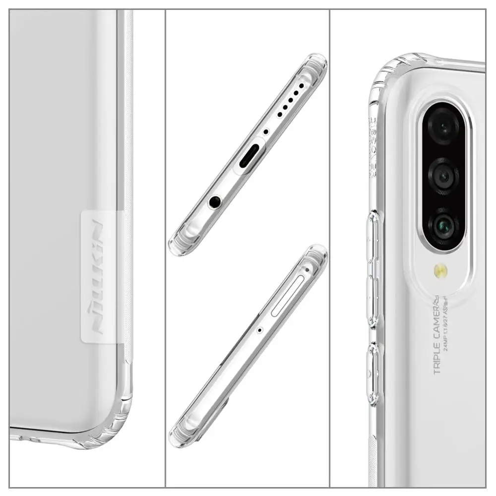 Чехол Nillkin для Huawei P30 Lite 6 15 дюйма силиконовый чехол прозрачный на ТПУ 360