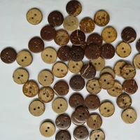 50pcs 2 holes wooden sewing button coat hat wood butons scrapbooking sewing accessories decorative clothes ornament 15mm20mm