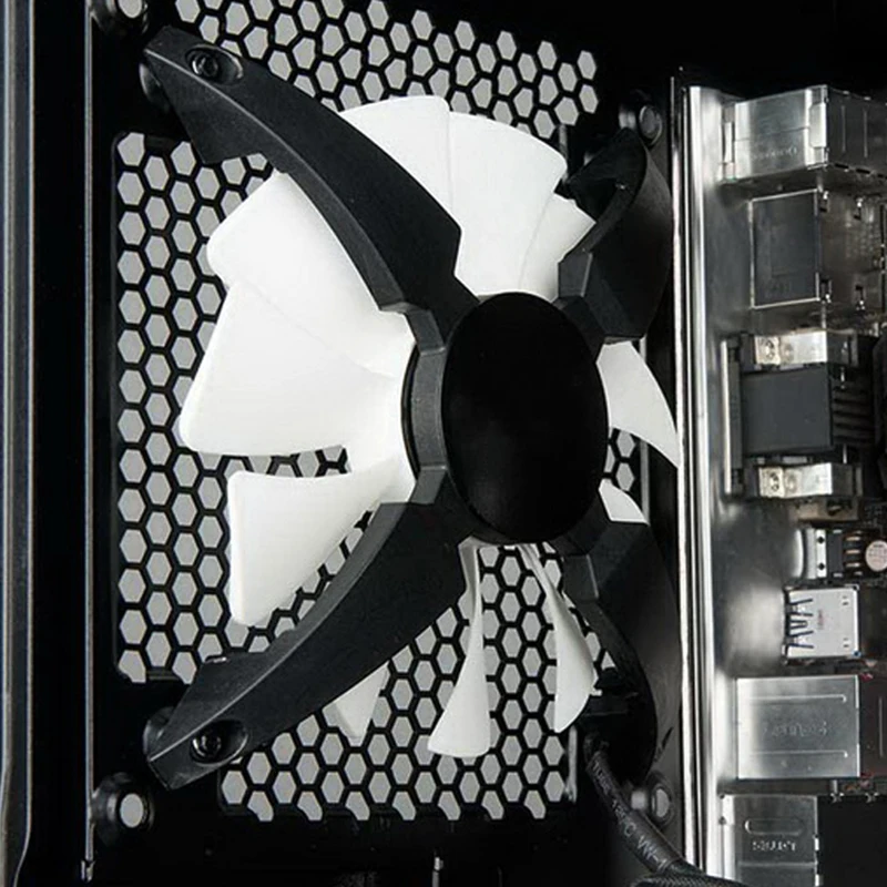 Новейший вентилятор White PRO 120*120*25 мм крутой светодиодный с подсветкой ШИМ шасси