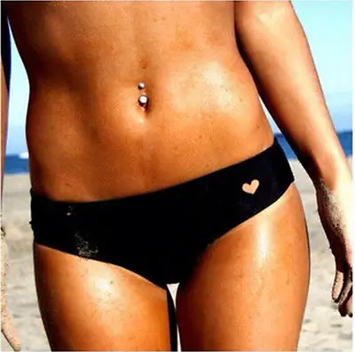 Пляжные женские бразильские стринги бикини с вырезами в виде сердца нижнее белье