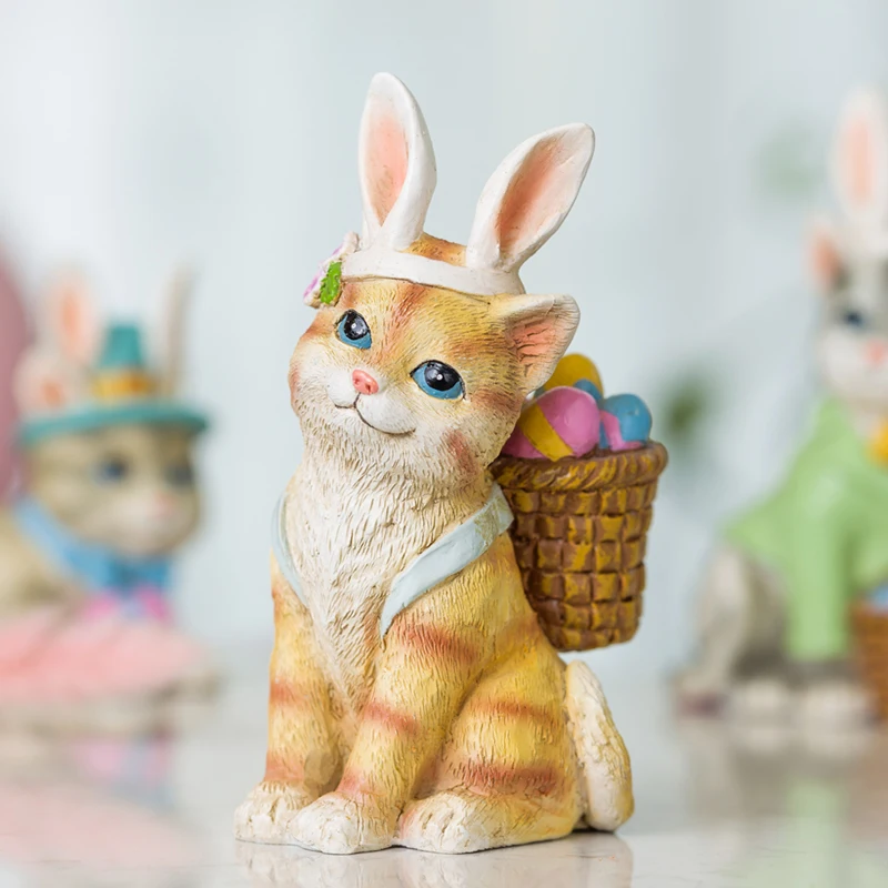 Полимерный креативный 3D Кот в свитере и шляпе вокруг шарфа фигурка для обучения