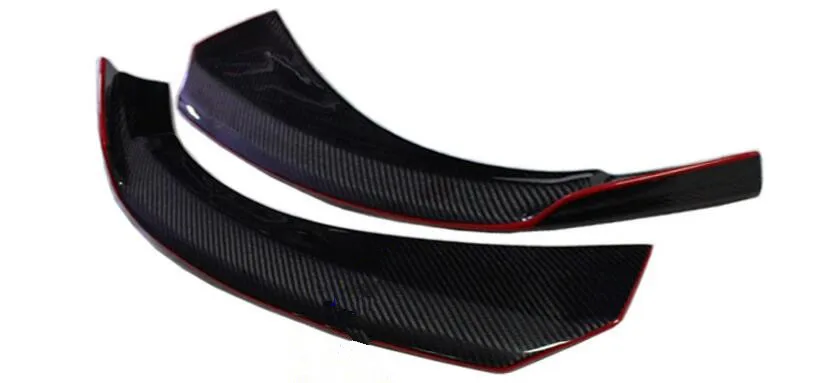 Разветвители для переднего бампера автомобиля из углеродного волокна спойлер