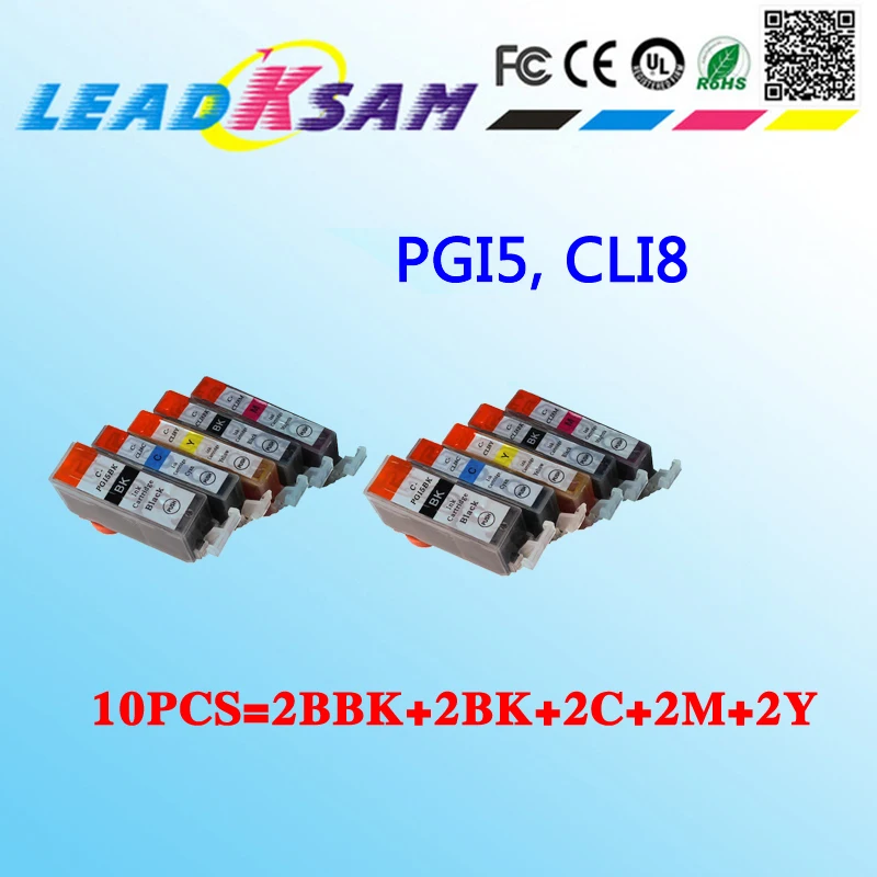 10x картридж с чернилами PGI5 CLI8 совместимый CANON PIXMA IP3300/IP4200/IP4300/IP4500 PGI 5 CLI 8 |