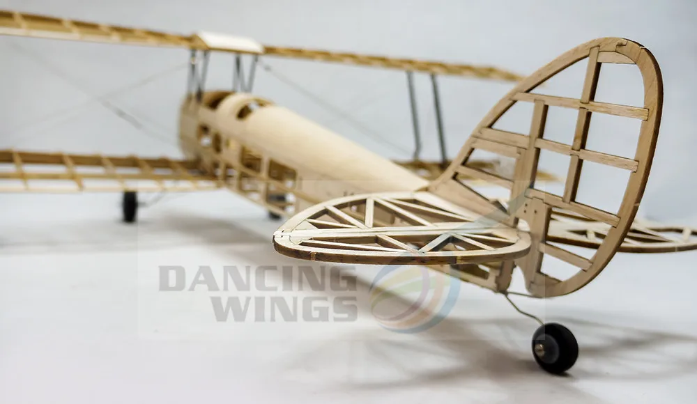 Обновленная мини-модель летательного аппарата Tiger Moth Balsa с электрическим питанием, радиоуправляемый самолет 980 мм, лазерная резка крыльев, модель самолета, комплекты