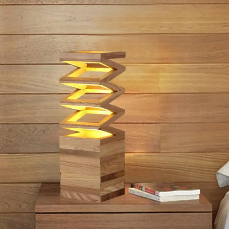 Декоративные настольные лампы для украшения интерьера креативные из массива