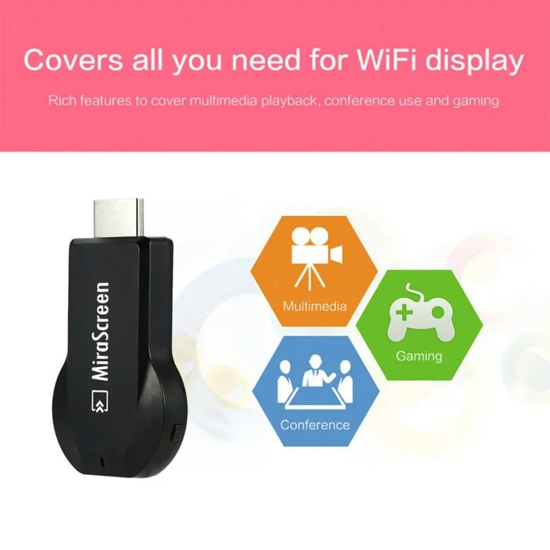 128MB HDMI tv Stick Dongle Mirascreen Wi-Fi дисплей приемник DLNA Airplay Miracast Airmirroring для Windows10 адаптер