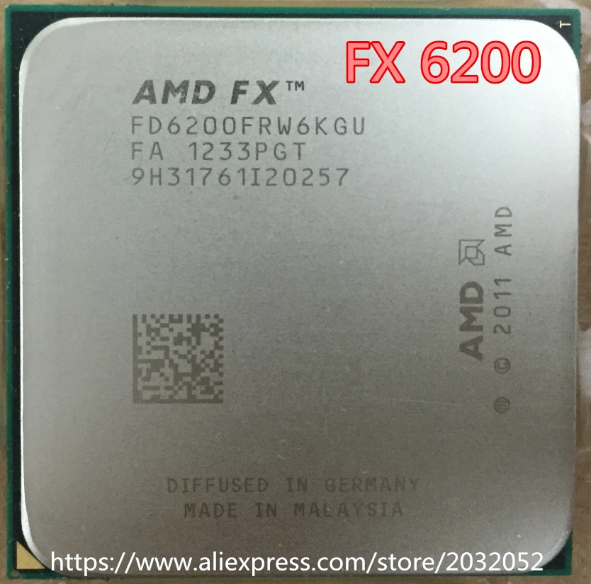 Процессор AMD FX 6200 AM3 + 3 8 ГГц/8 Мб/125 Вт шесть ядер Гнездо процессора fx 6200|cpu socket am3|amd fxfx