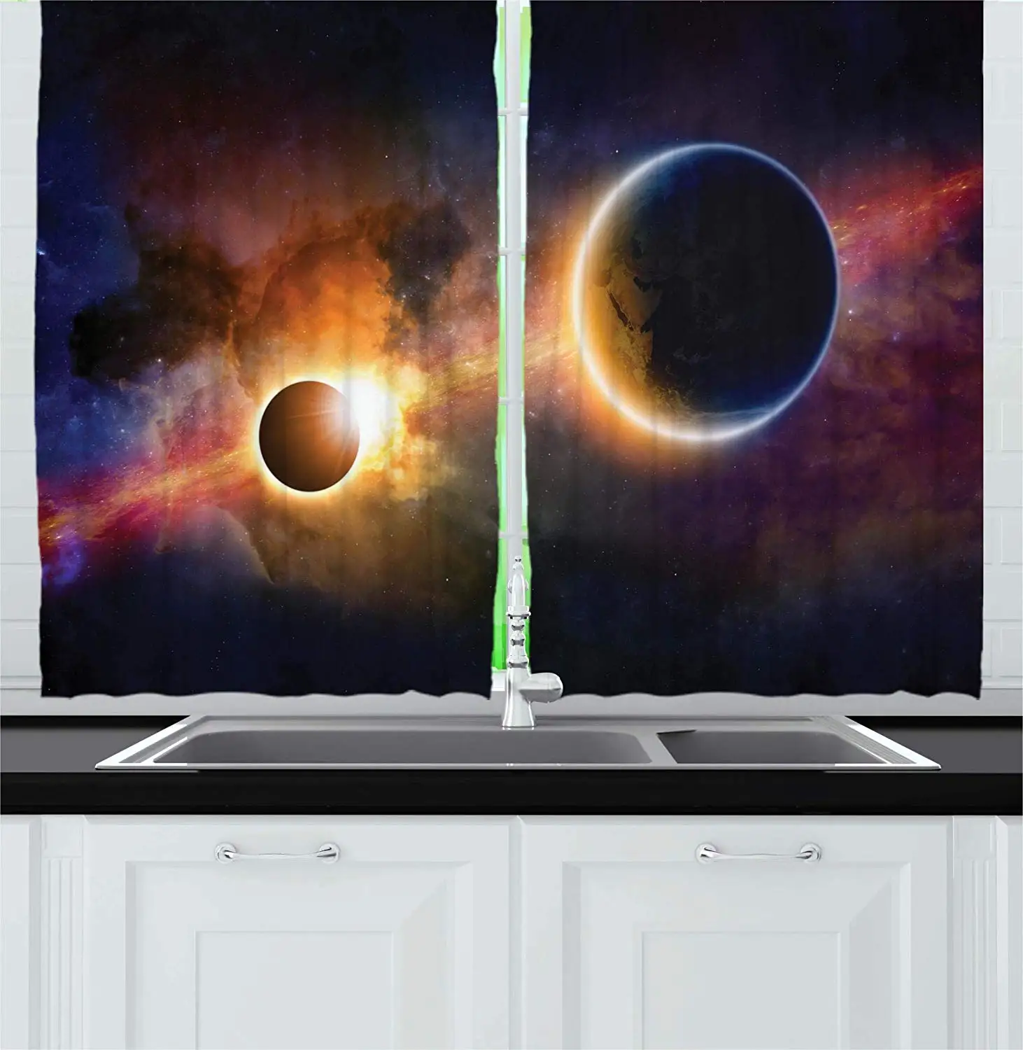 Занавес для спальни с космическим пространством галактика в молочной форме