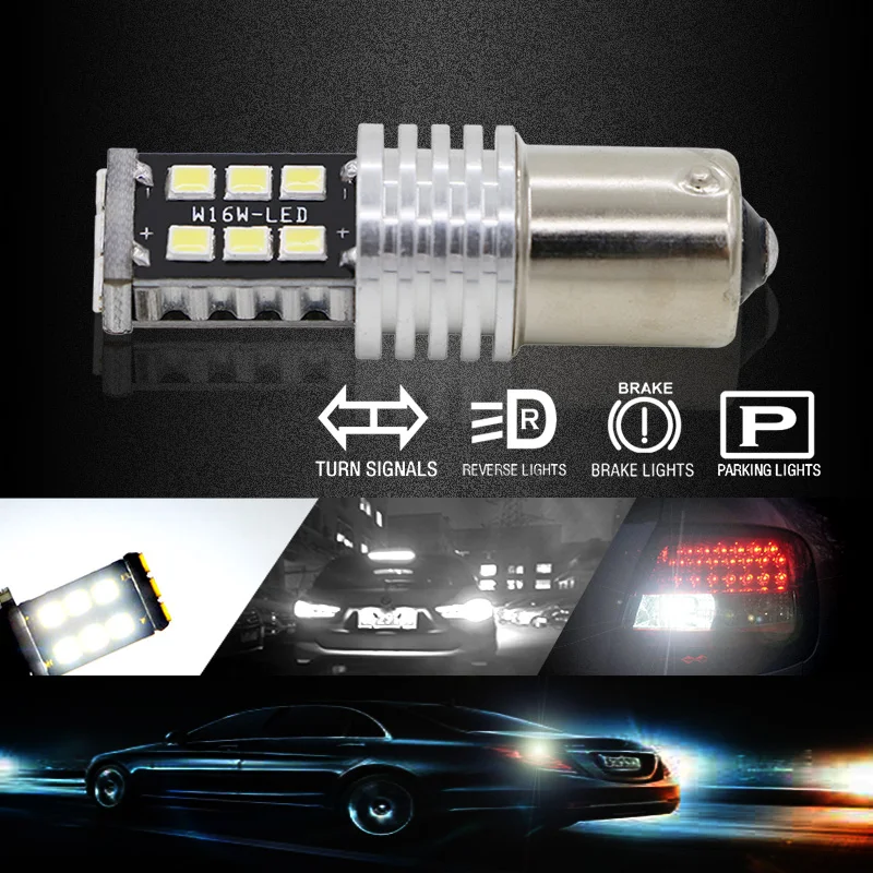Wolflamp 2 шт. 1156 BA15S P21W светодиодный стоп сигнал задний фонарь автомобильная