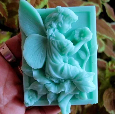 DIY Горячая 3D Цветочная сказочная форма ручная для мыла формы животных в форме