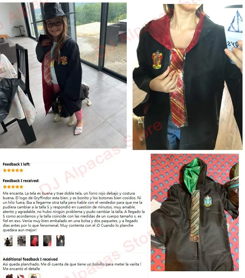 Косплей Костюм Гриффиндора ожерелье Поттер Haloween костюмы Гермионы школьная форма Ravenclaw Hufflepuff Слизерин халат шарф