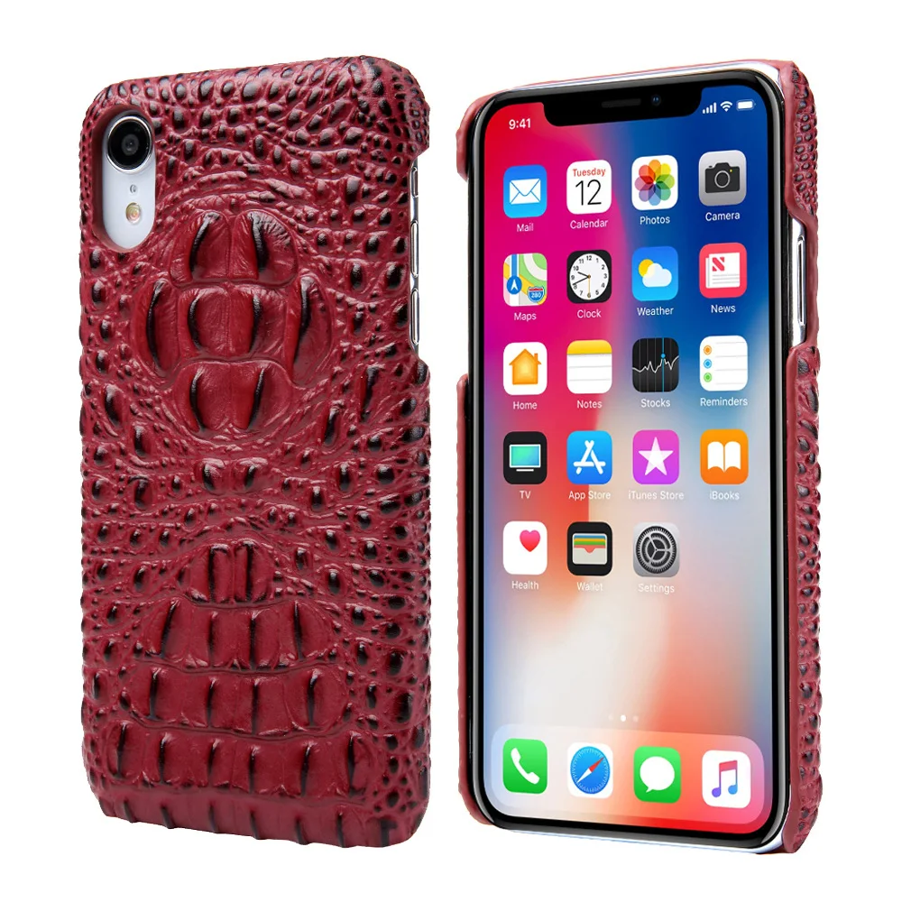 Чехол для iPhone X XS Max XR с текстурой под крокодиловую кожу | Чехлы мобильных