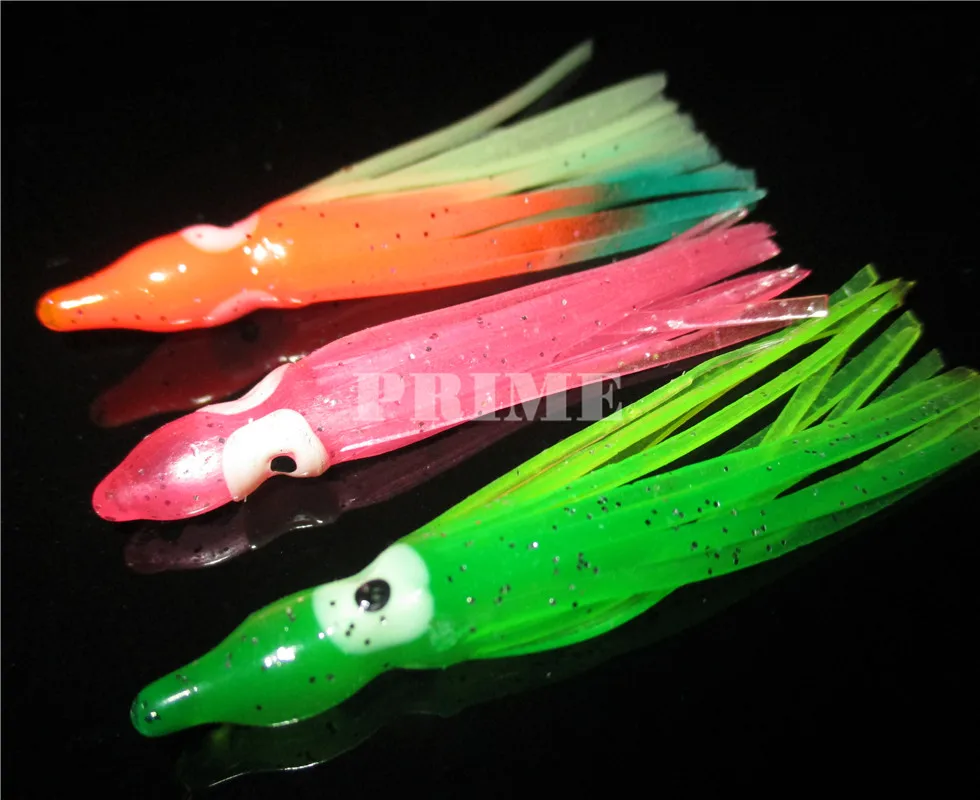 4 см рыболовные мягкий кальмар приманка юбки-Осьминог Мягкие приманки