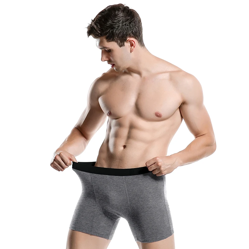 BURJOLINE Мужское нижнее белье европейские мужские боксеры хлопковые длинные