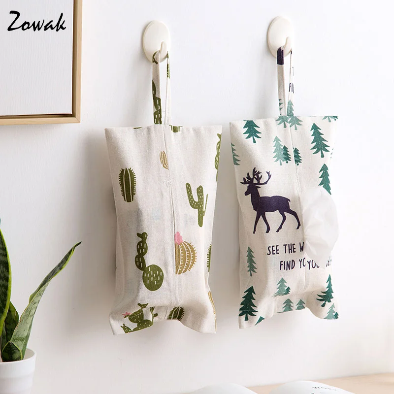 Хлопковая коробка из льняной ткани прямоугольная для дома и офиса автомобильная