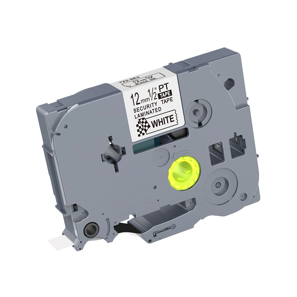 1PCS 12mm Black on White TZe-SE3 TZ2-SE3 Label Tape Compatible for PT340 PT-H100 PT300 PT18R Brother p touch label printers | Компьютеры и
