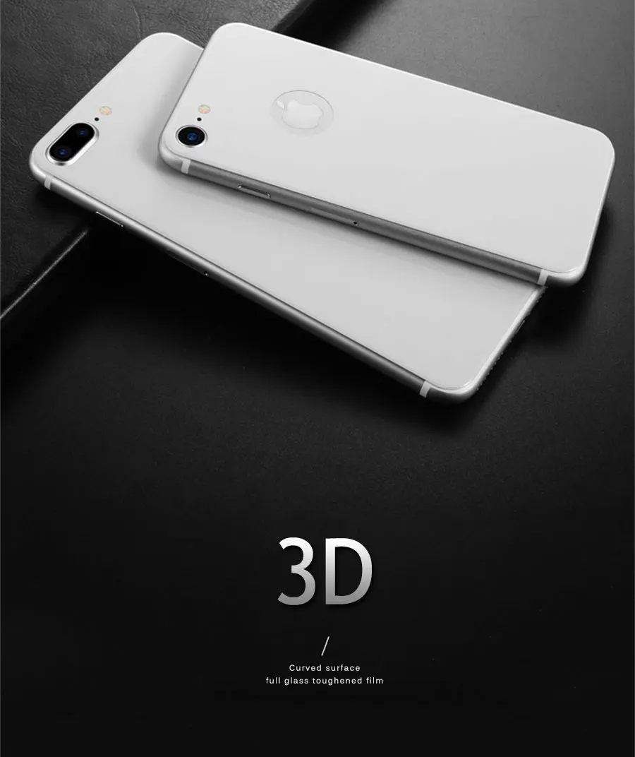 3D изогнутая задняя крышка из закаленного стекла для iPhone 7 8 Plus X 10 Xs Max XR полное покрытие защитная пленка усиленная защита от царапин