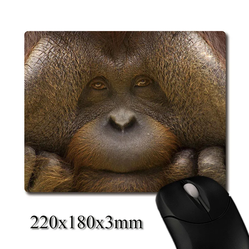 Антискользящий резиновый коврик для мыши с принтом старого Понго пигмаеуса офисный коврик для мыши подставка для вечевечерние Подарки 220x180x3 мм