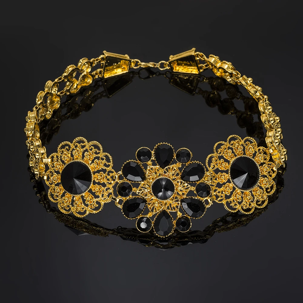Nigerian Wedding African Beads Jewelry Set for Women Fashion Dubai Gold Color Bridal Jewelry Wholesale image 3