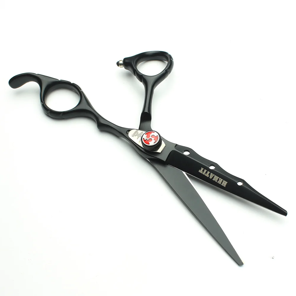 Парикмахерская ножницы 6 дюймов черные волосы Профессиональный стайлинг пружина