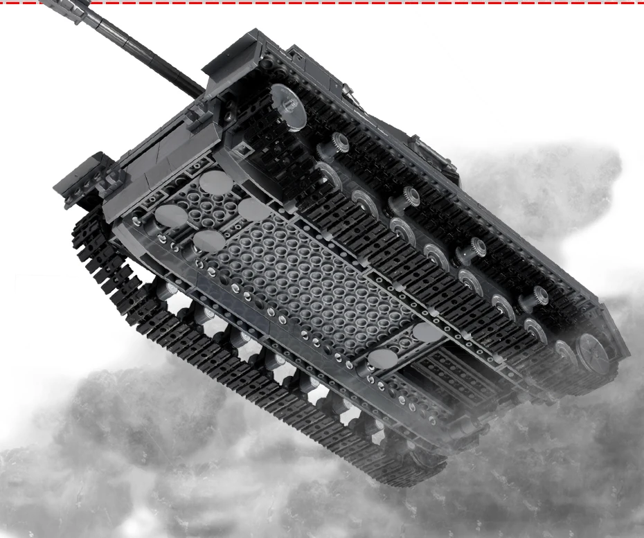 KAZI, большие танковые блоки Panzer IV, 1193 шт., строительные блоки, военный армейский конструктор, развивающие сборочные игрушки для детей, подарок