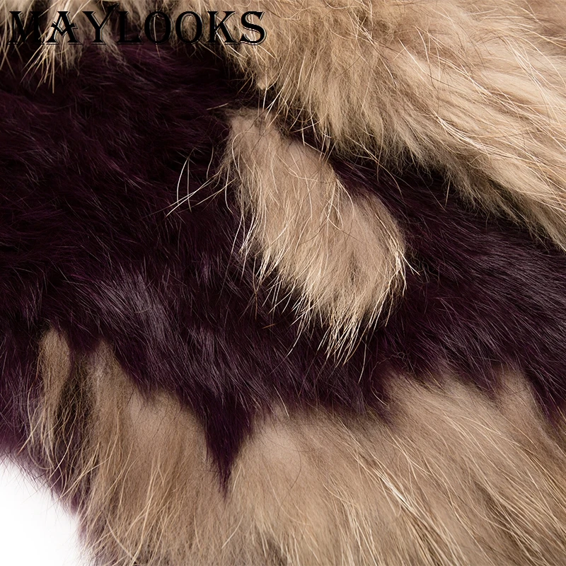 Новинка 2018 распродажа Maylooks из натурального меха для женщин натуральные жилеты на