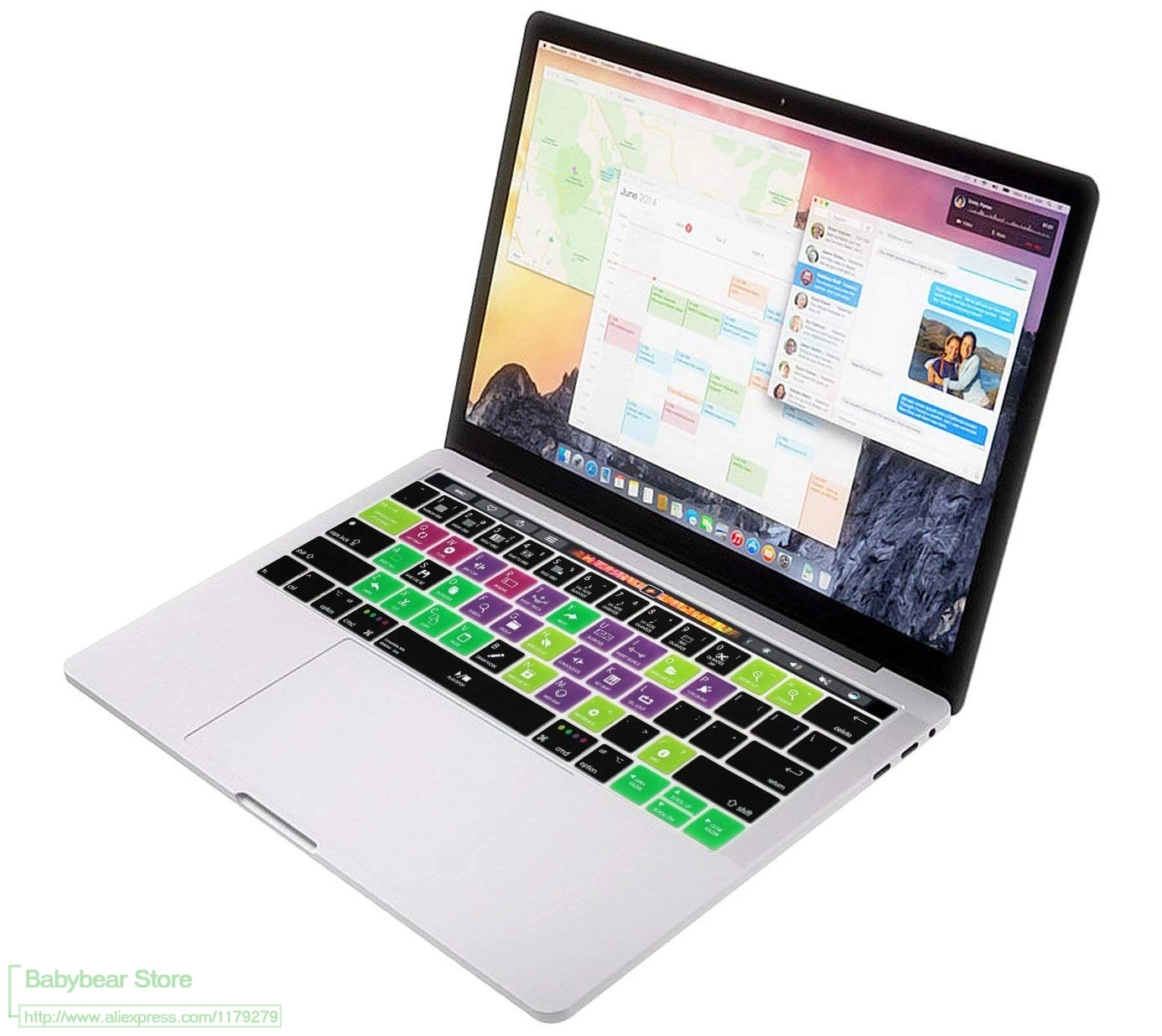 Чехол для клавиатуры силиконовый чехол Ableton Live Hot Key ярлык Macbook Pro 13 дюймов 15