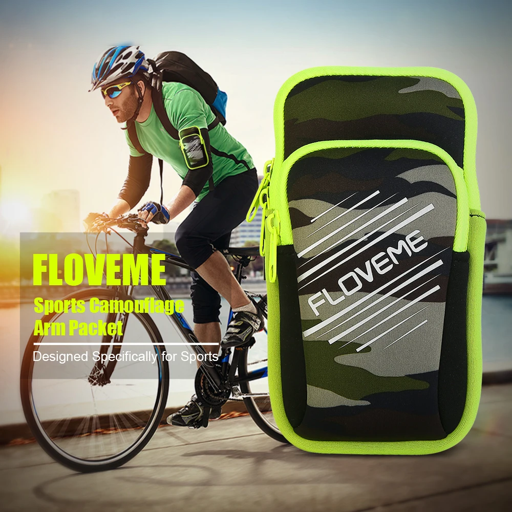 Спортивный чехол FLOVEME для iPhone X 8 7 6S 6 Plus 5 SE ручная сумка бега в тренажерном зале