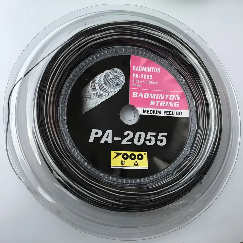 1 рулон 200 м Topo PA-2055 новые розовые и белые Струны для ракетки для бадминтона 0,7 мм Струны для бадминтона максимальное напряжение 28 фунтов - Цвет: 5