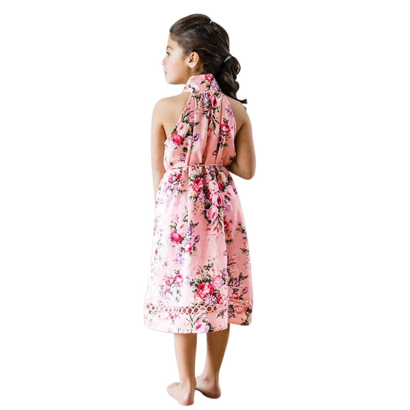 Новинка 2019 летнее платье с цветочным принтом для маленьких девочек платье-пачка
