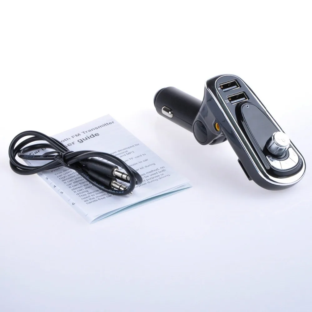 Беспроводной Bluetooth fm-передатчик Hands-free автомобильный комплект двойной USB Автомобильное зарядное устройство радио модулятор аудио New2018 MP3 музыкальный плеер#30