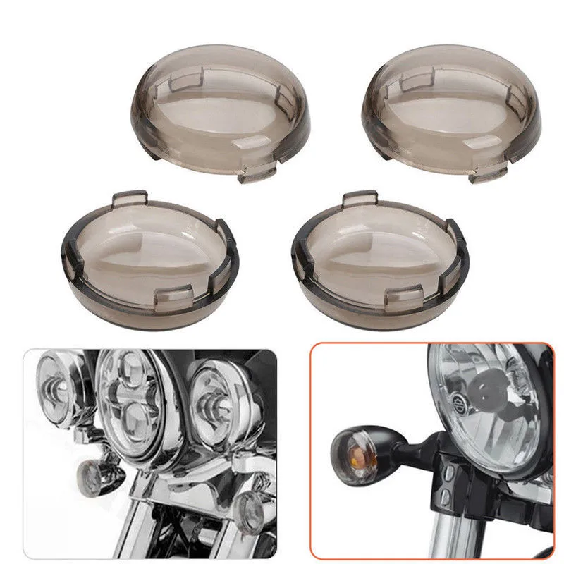 

4x Turn Signal Light Cover Lens Motorcycle For Harley Dyna Electra Glide Fatboy Road Glide Softail Sportster1200 883