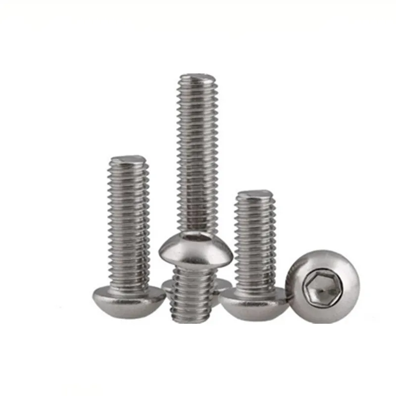 Винты из нержавеющей стали с круглой головкой и шестигранной болты грибовидной M2
