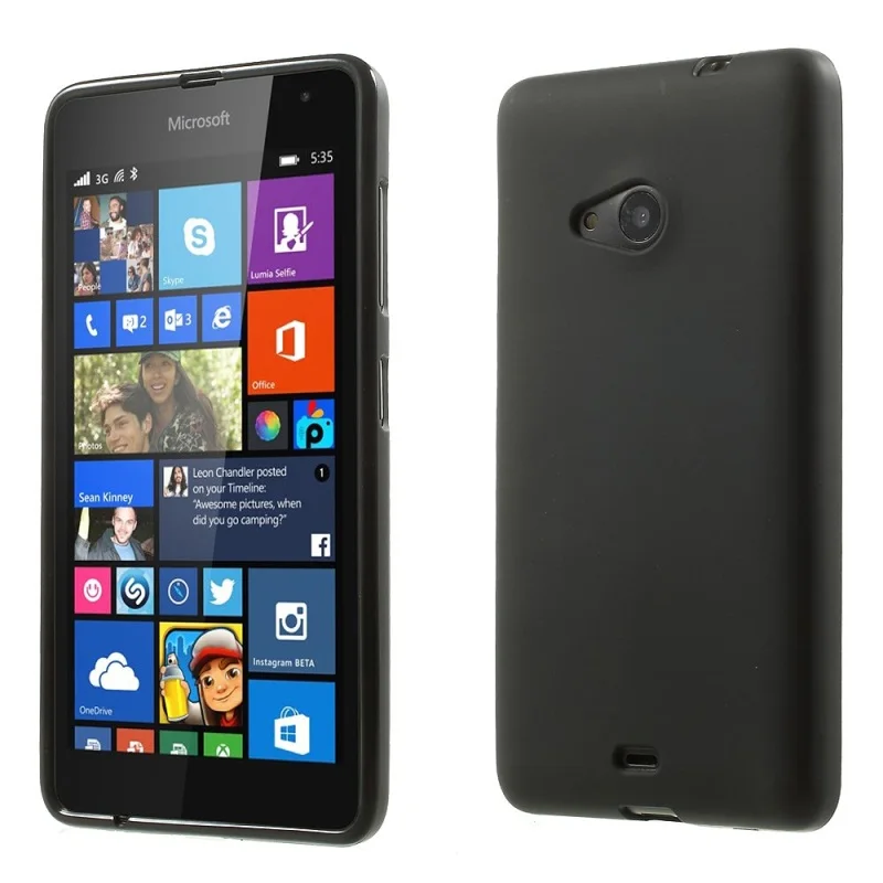 Dulcii для Nokia 535 крышка матовая ТПУ задняя гелевый Чехол microsoft Lumia Dual SIM мобильного