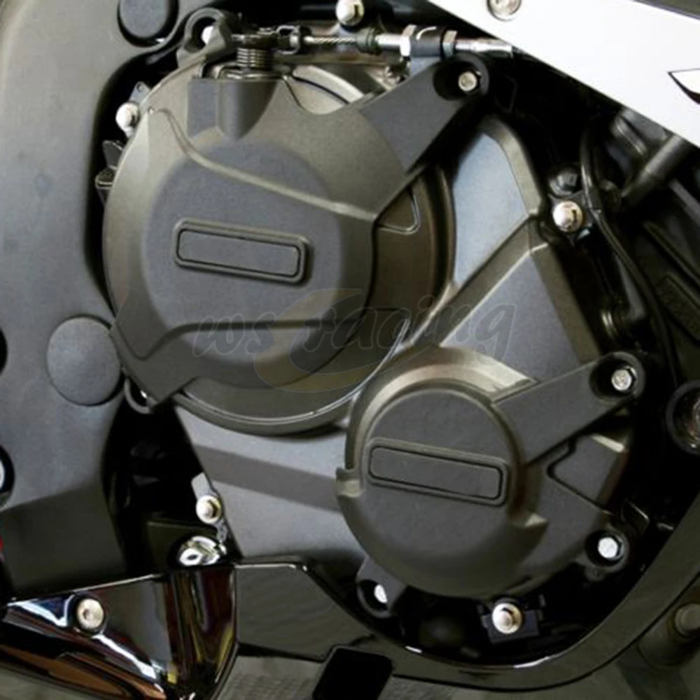Мотоциклетные черные двигателя защитная крышка чехол комплект для HONDA CBR600RR CBR 600 RR 2007- 07 08 09, 10, 11, 12, 13, 14, 15, 16 лет