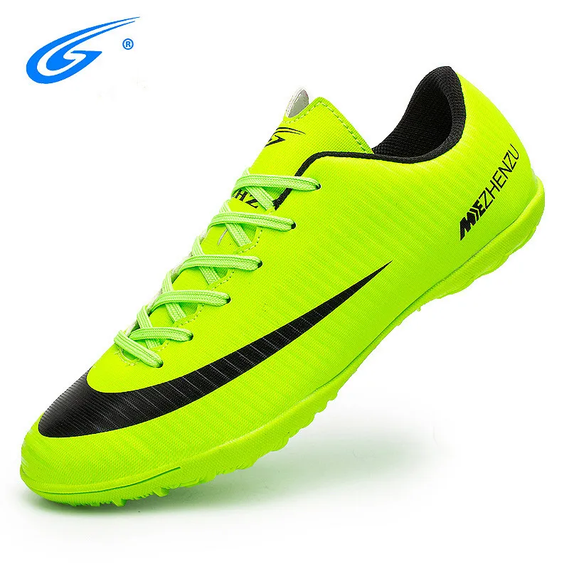 ZHENZU Eur 28-40 детские футбольные бутсы для мальчиков футбольные бутсы TF жесткие кроссовки футбольные Тренеры Бутсы