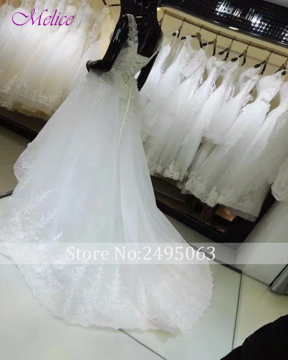 Melice Chic Appliques Beaded High Low A-Line Princess Wedding Dresses 2019 V-neck Lace Up Bohemian Gown Robe De Mariage | Свадьбы и