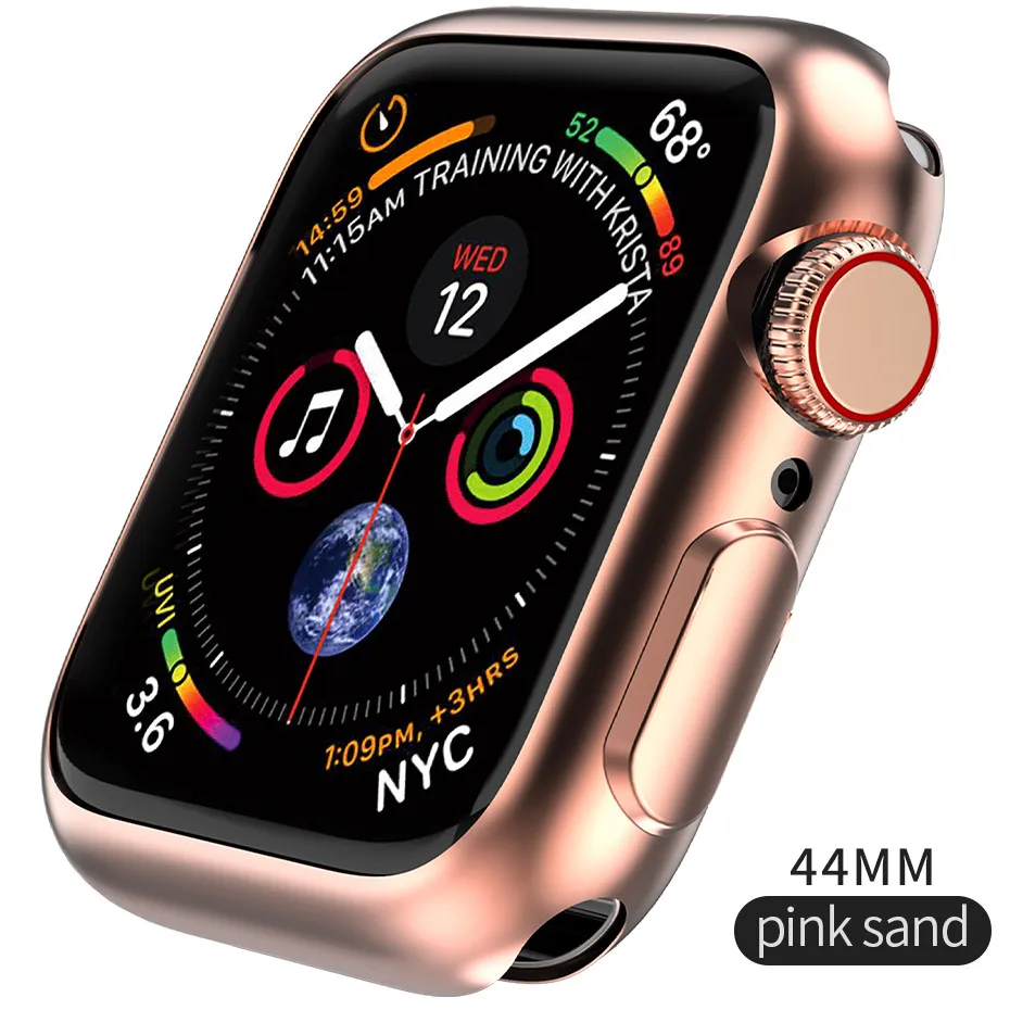 44mm pink sand HOCO чехол для Apple Watch 44 мм iWatch 40 мм TPU ультратонкий устойчивый к царапинам Гибкий тонкий чехол для Apple Watch Series 4 - Цвет: 44mm pink sand