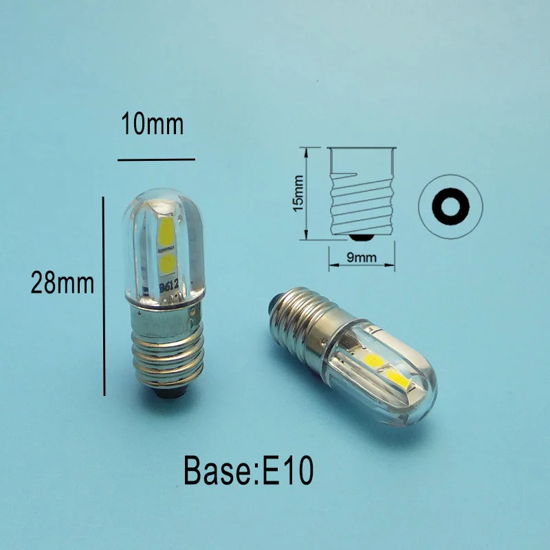 MIDCARS Высокое качество 48V T4w Ba9s E10 светодиодный лампы 12v LIndicator светильник лампы для роста растений 6v SMD 3030 4 светодиодный s 24V 120V 220VAC (art.: 7a755c98e) - 7a755c98e