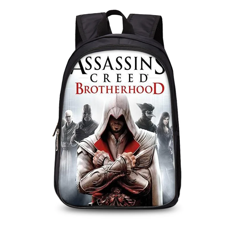 Assassins Creed l Рюкзак черный студенческий рюкзак для мальчиков и девочек подростковый рюкзак для путешествий рюкзак для ноутбука - Цвет: 15