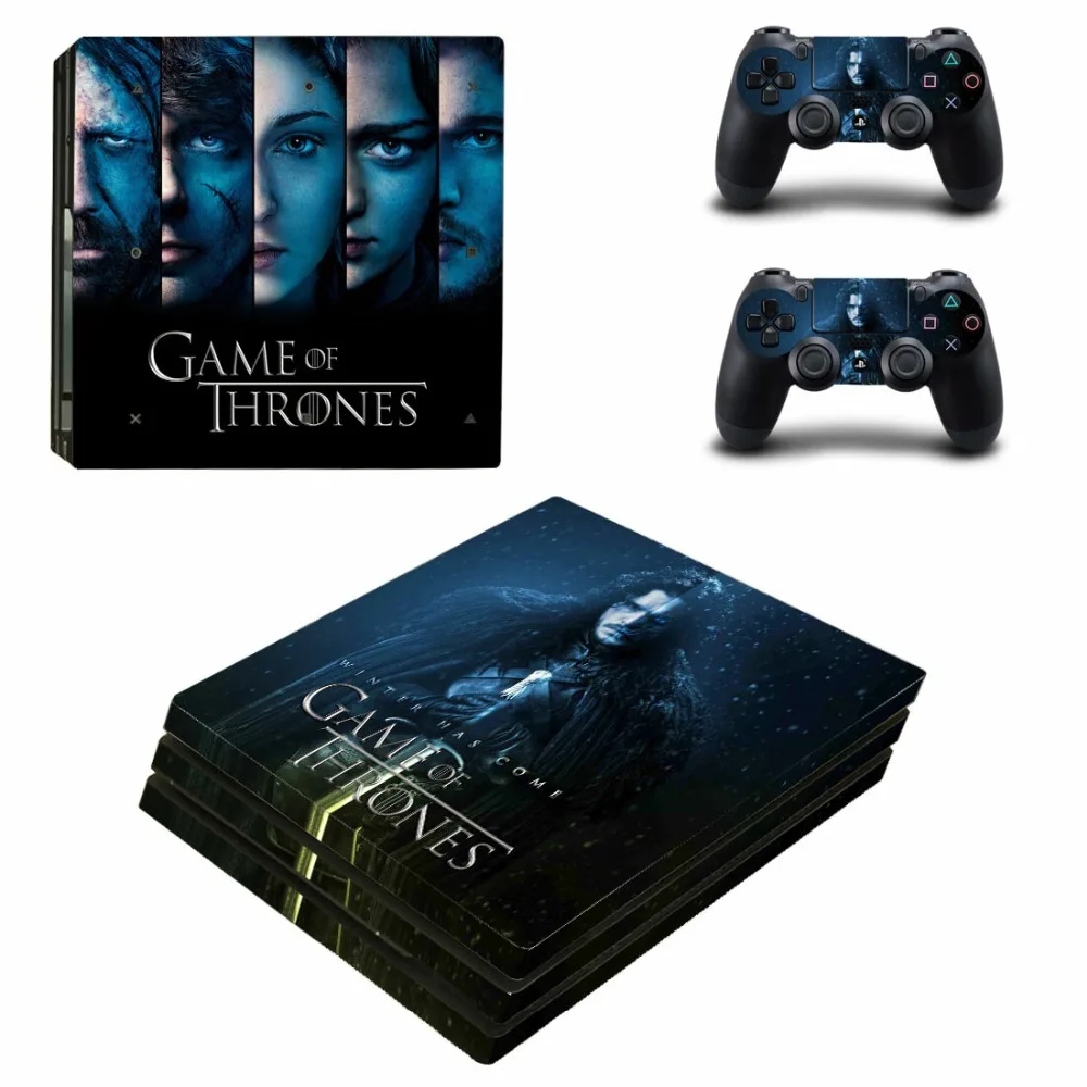 Игра престолов скоро зима PS4 Pro наклейка кожи для playstation 4 Pro консоль и контроллер PS4 Pro наклейка s Наклейка виниловая