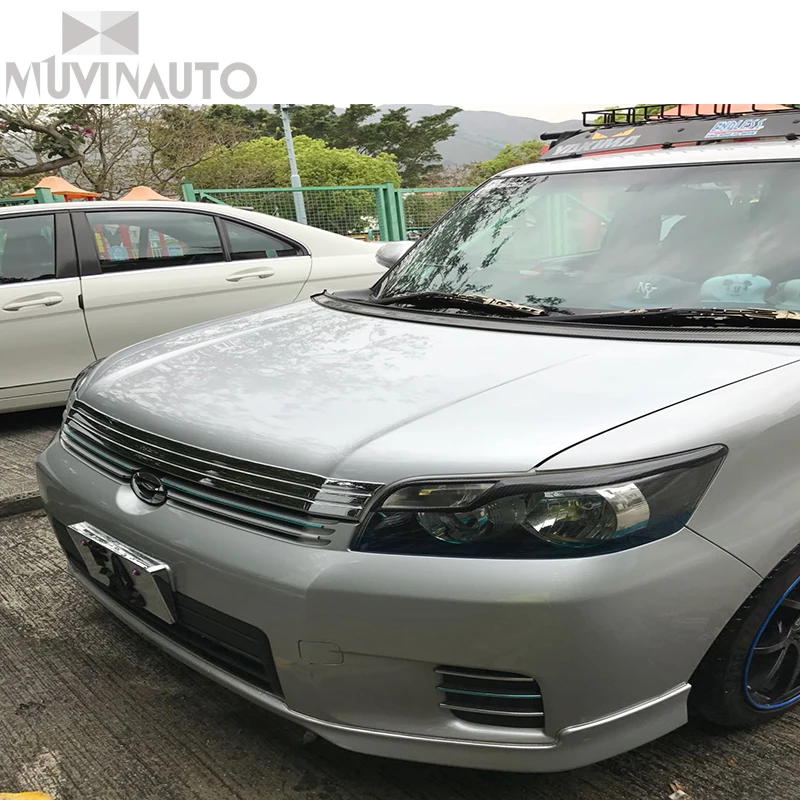 Для Toyota Rumion углеродное волокно брови лампа для бровей установка украшение фар из