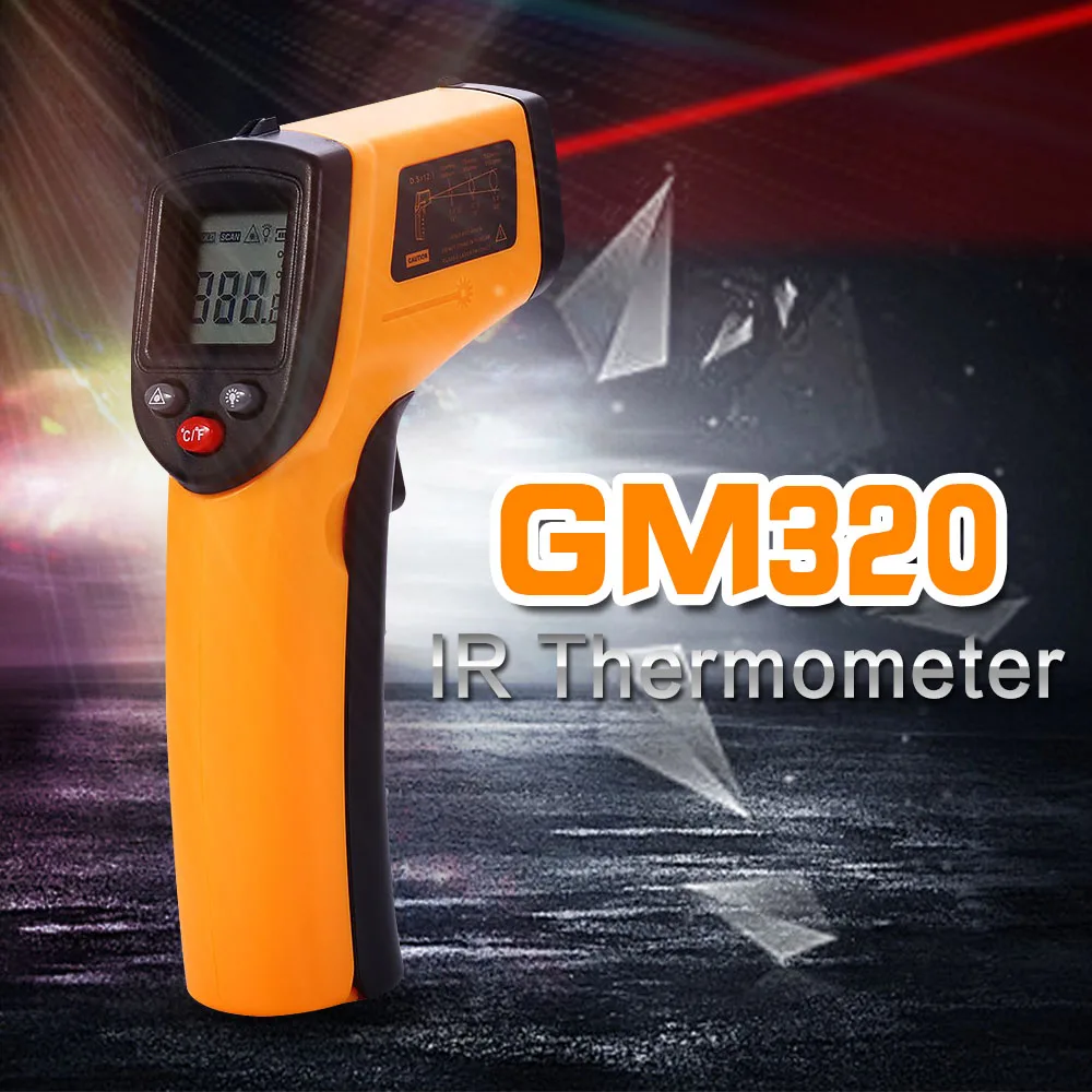 Цифровой GM320 Бесконтактный лазерный ЖК-дисплей Дисплей ИК инфракрасный цифровой