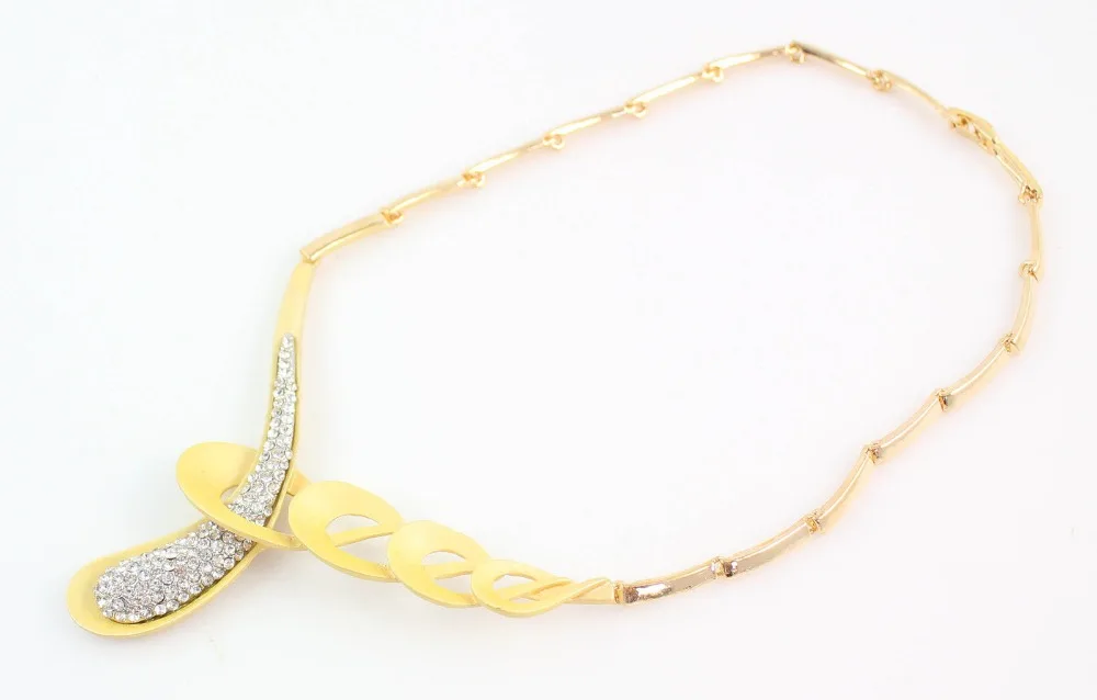 Модный люкс свадебное 18 К позолоченный кристалл африканский костюм дубай