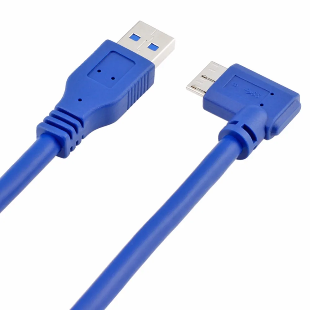 Кабель SuperSpeed USB 3 0 со штекером типа А на прямоугольный Micro-B-круглый синий |