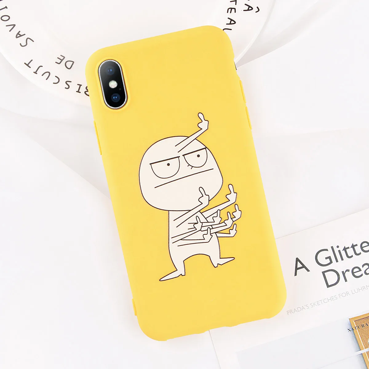 T2 Мультяшный чехол для телефона iphone X XS 6 6s 7 8 Plus 11 Pro Max, мягкий ТПУ чехол, забавный банан, милый рисунок лица для iphone XR XS Max - Цвет: T2
