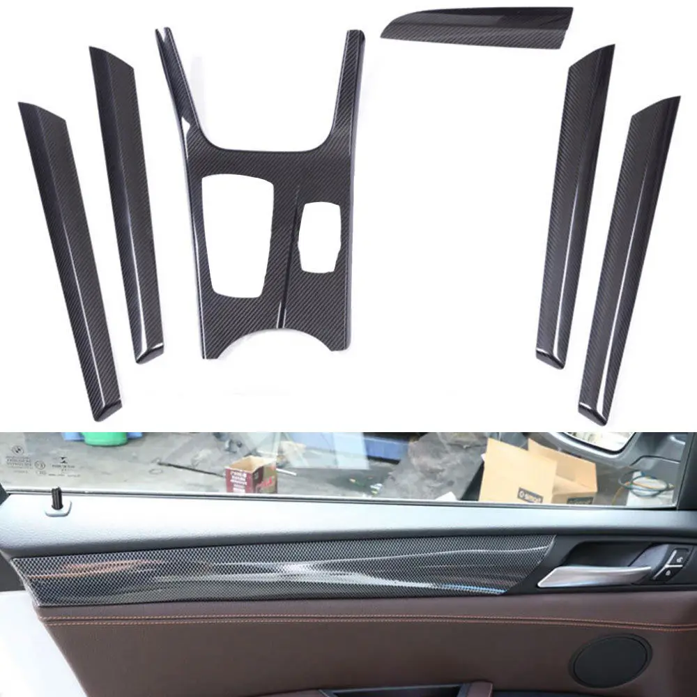 Комплект молдингов для салона автомобиля BMW X3 F25 X4 2011-2016 из углеродного волокна