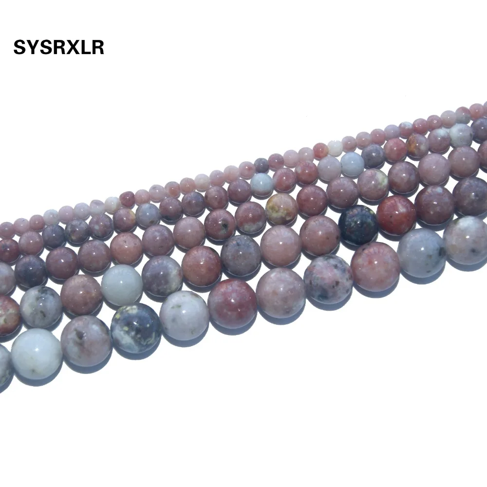 Natural Stone Red Plum Jaspers Round Loose Beads For Jewelry Making DIY Bracelet Necklace Pick Size 4/6/8/10 /12 MM Strand | Украшения и