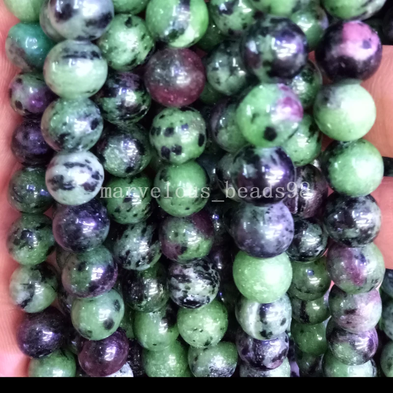 

Free Shipping Fashion Jewelry 10mm Epidote Zoisite With Natural Stone Beads Ball Loose Beads 15.5" G6878